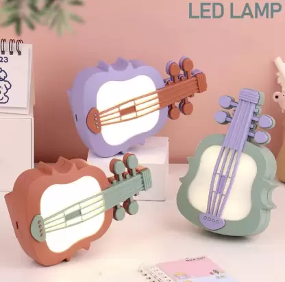 Arjoos | Kids Mini Guitar LED Desk Light(USB Charging): A Musical Glow for Bedtime Bliss