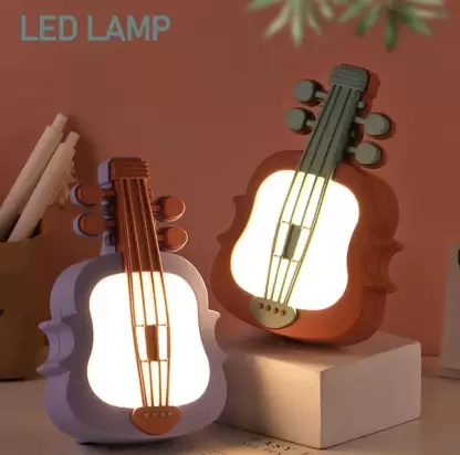 Arjoos | Kids Mini Guitar LED Desk Light(USB Charging): A Musical Glow for Bedtime Bliss