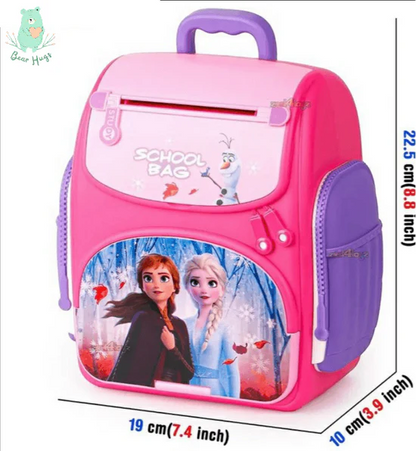 Arjoos  |  Kids Backpack Design Piggy Bank with Finger Press Functions