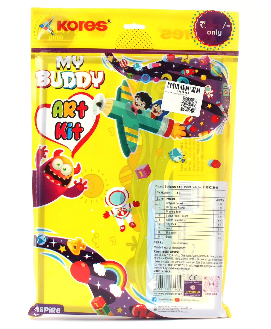 Arjoos | My Buddy Kit 48 Pieces | Birthday Gifts for Kids - Pack of 1  -  ( Ages - 3+ )