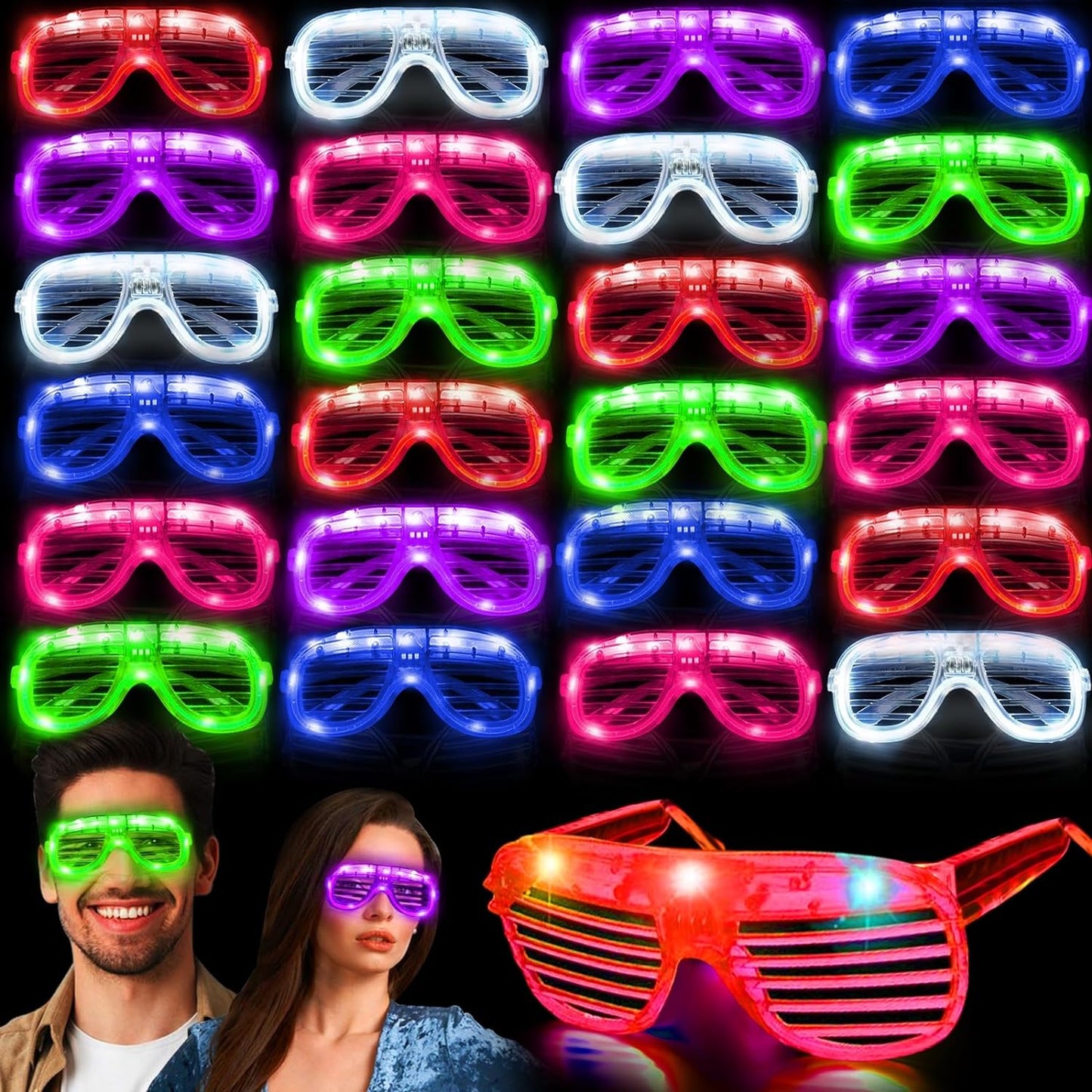 Arjoos | LED Glasses Goggles Shades for Kids and Adults | Best Birthday Return Gift & Party Supplies