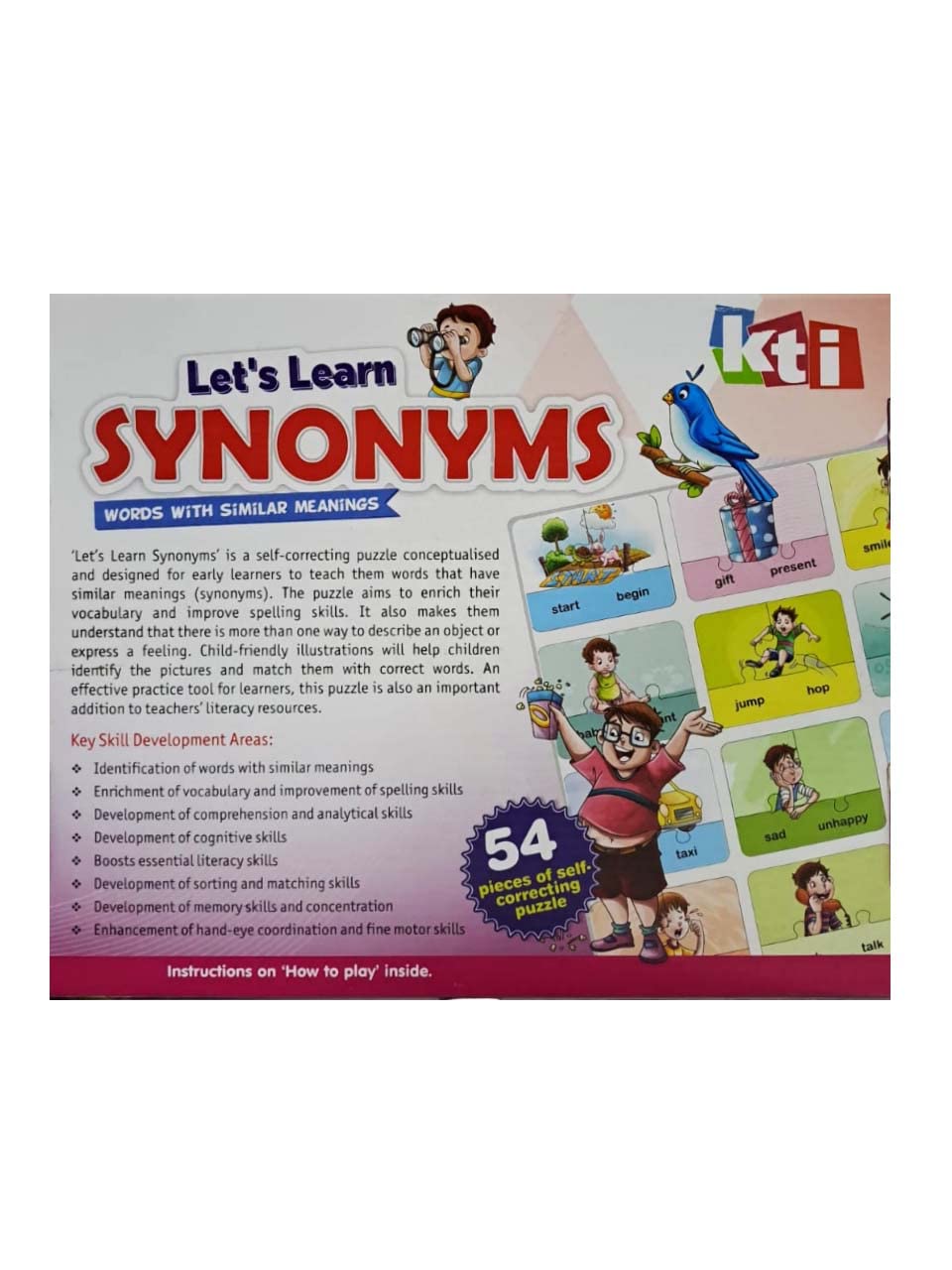 Arjoos | Learn About Synonyms - Board Game | Educational and Clever Board Game | Games for Kids | Age-5+ Years .