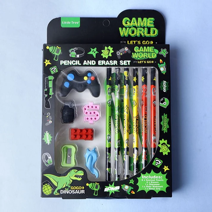 Arjoos | Little Tree Game world -Pencil and Eraser set for Kids