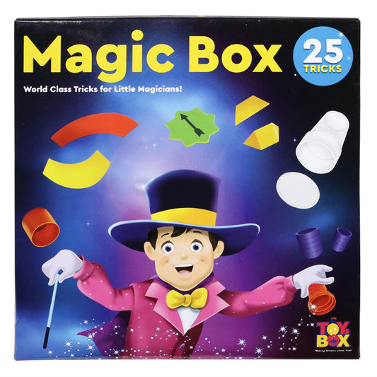 Arjoos | Magic Box 25 Tricks for Kids | Magic Tricks Party Game Fun Gag Toy, Present Birthday Toy for Boy, Girl, Multi Color