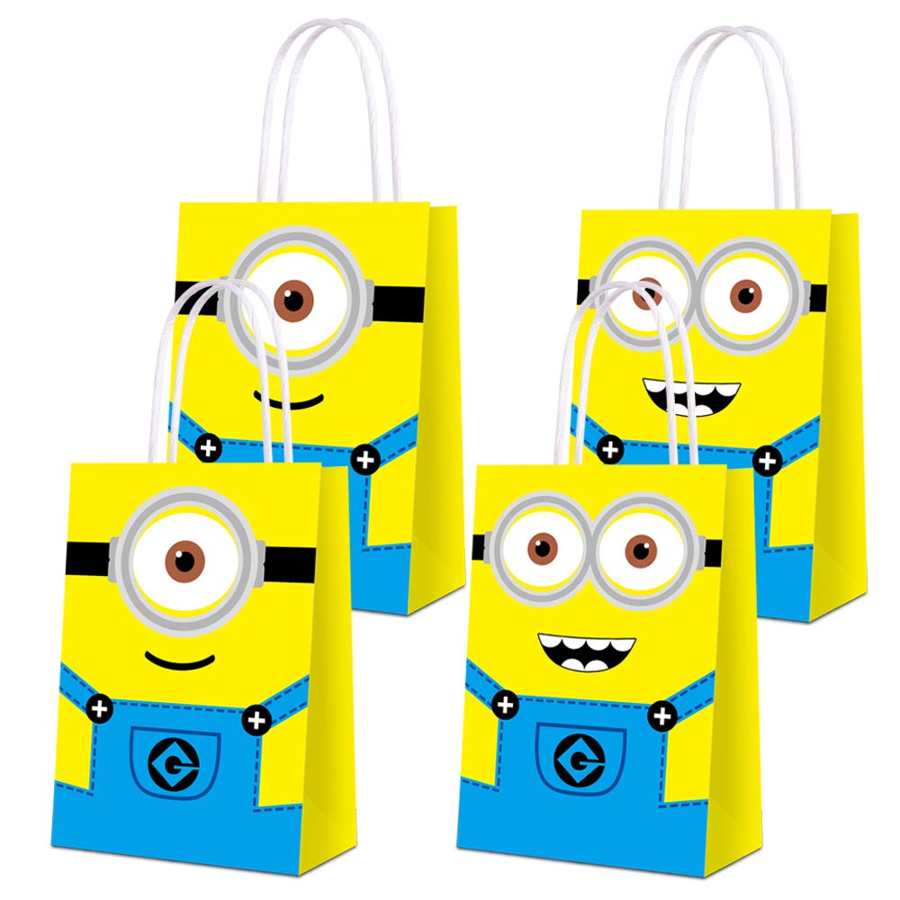 Arjoos | Minion-themed Birthday Party Gift Goody Bags (pack Of 12)