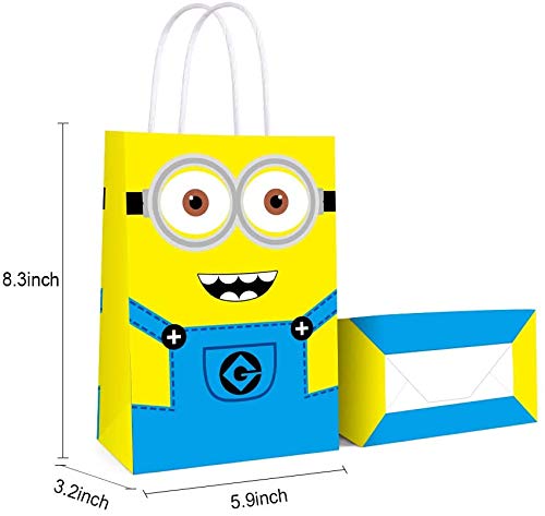 Arjoos | Minion-themed Birthday Party Gift Goody Bags (pack Of 12)