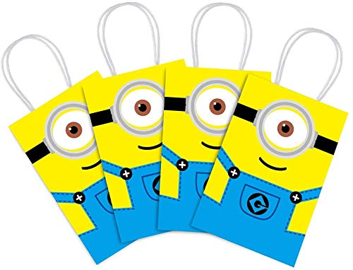 Arjoos | Minion-themed Birthday Party Gift Goody Bags (pack Of 12)