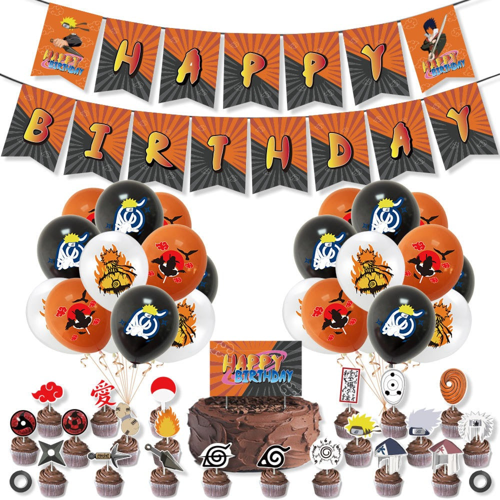 Arjoos | Naruto Theme Birthday Decoration And Party Supplies ( Pack Of 36 )