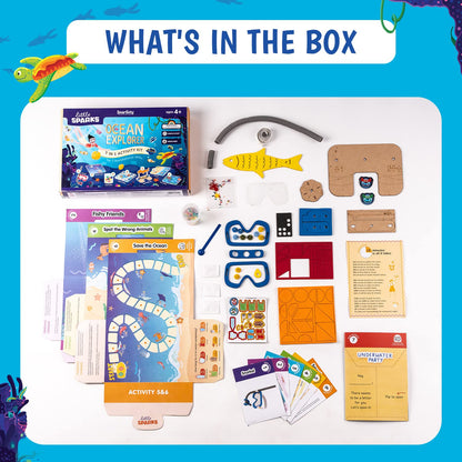 Arjoos | Ocean Explorer STEM Kit 7-in-1  | Educational Activity Kit for Kids, Build, Learn & Explore Ocean Life | Birthday Gifts for Kids - Pack of 1