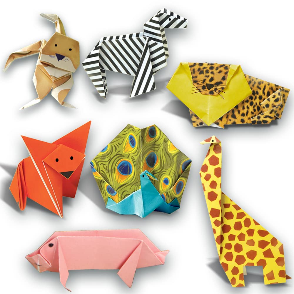 Arjoos | Origami In The Jungle | Craft Activity Kit for Kids  | Paper Craft For Kids | Gift For Boys & Girls | Ages 5+ .