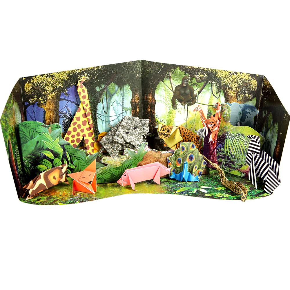 Arjoos | Origami In The Jungle | Craft Activity Kit for Kids  | Paper Craft For Kids | Gift For Boys & Girls | Ages 5+ .