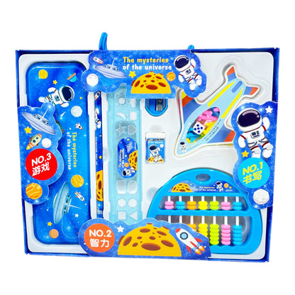 Arjoos Space Theme Abacus Set And Stationery Kit for Kids Boys Girls Return Gift