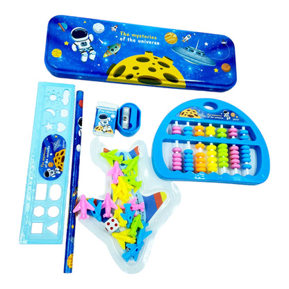 Arjoos Space Theme Abacus Set And Stationery Kit for Kids Boys Girls Return Gift