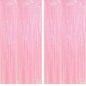 Arjoos | Pastel Big Foil Curtain Backdrop Tinsel Foil Fringes Curtain for Birthday Decoration Pack Of 1 (Size of 3F x 6 F)