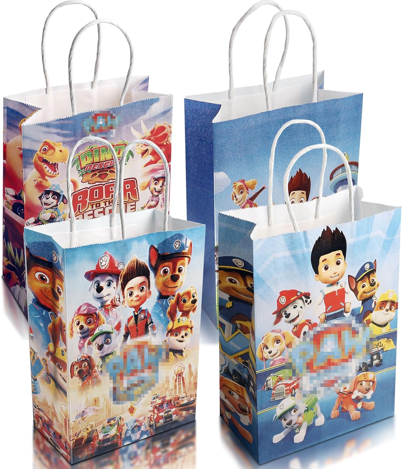 Arjoos | Paw Patrol Theme Paper Goodie Bags (pack Of 12)