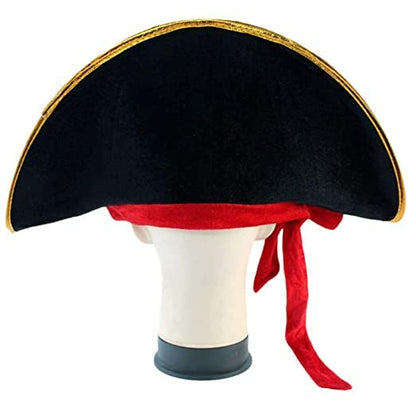 Arjoos | Pirate cap hat for kids and adults Pirate Accessories Funny Party Hat for Caribbean Dress costume with Eye patch