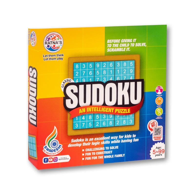 Arjoos | Ratnas Sudoku Quest |Sudoku with 30 challenges Word Games Board Game