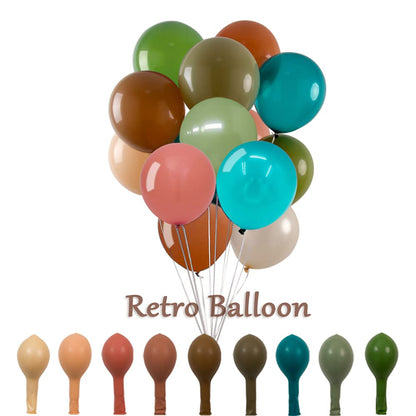 Arjoos | Retro Balloons for Birthday Decoration,9 inch Set of 25 pcs ( Multicolour )