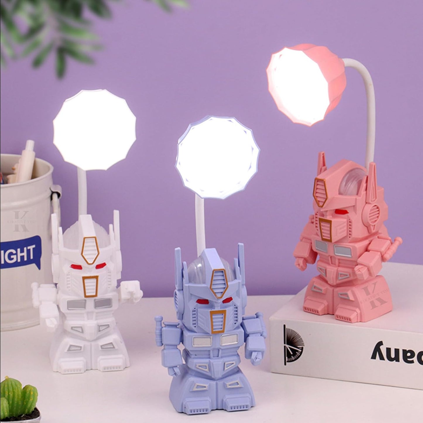 Arjoos | Robot LED Desk Lamp with Built-in Pencil Sharpener