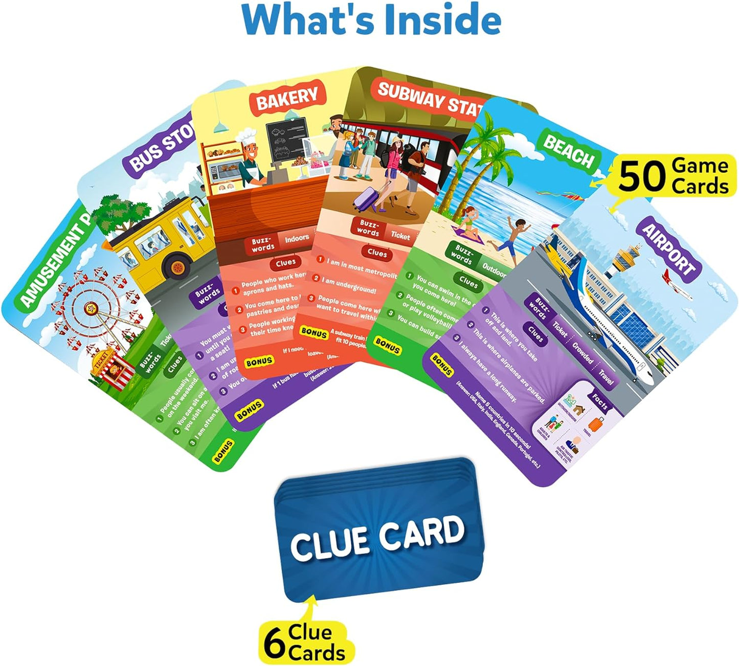 Arjoos | Skillmatics Card Game - Guess in 10 All Around The Town, Perfect for Boys, Girls, Kids, and Families