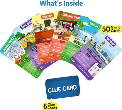 Arjoos | Skillmatics Card Game - Guess in 10 All Around The Town, Perfect for Boys, Girls, Kids, and Families