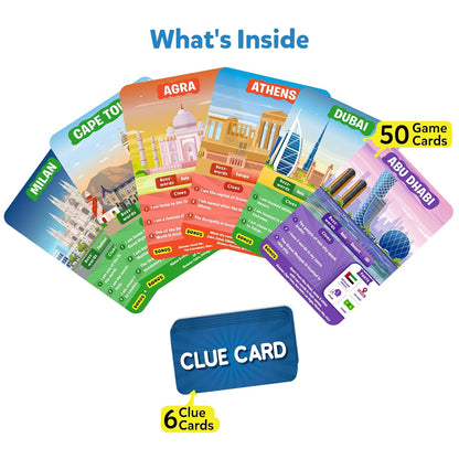 Arjoos | Skillmatics Card Game - Guess in 10  Cities Around The World, Educational Travel toys -Perfect for Boys, Girls, Kids, and Families