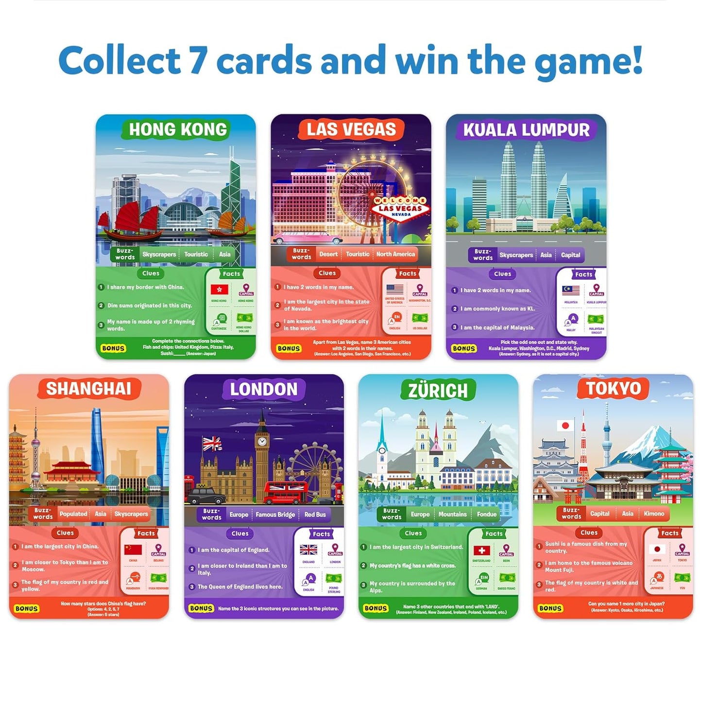 Arjoos | Skillmatics Card Game - Guess in 10  Cities Around The World, Educational Travel toys -Perfect for Boys, Girls, Kids, and Families