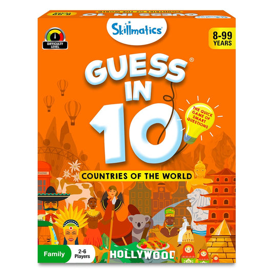 Arjoos | Skillmatics Card Game - Guess in 10 Countries of The World, Perfect for Boys, Girls, Kids, and Families