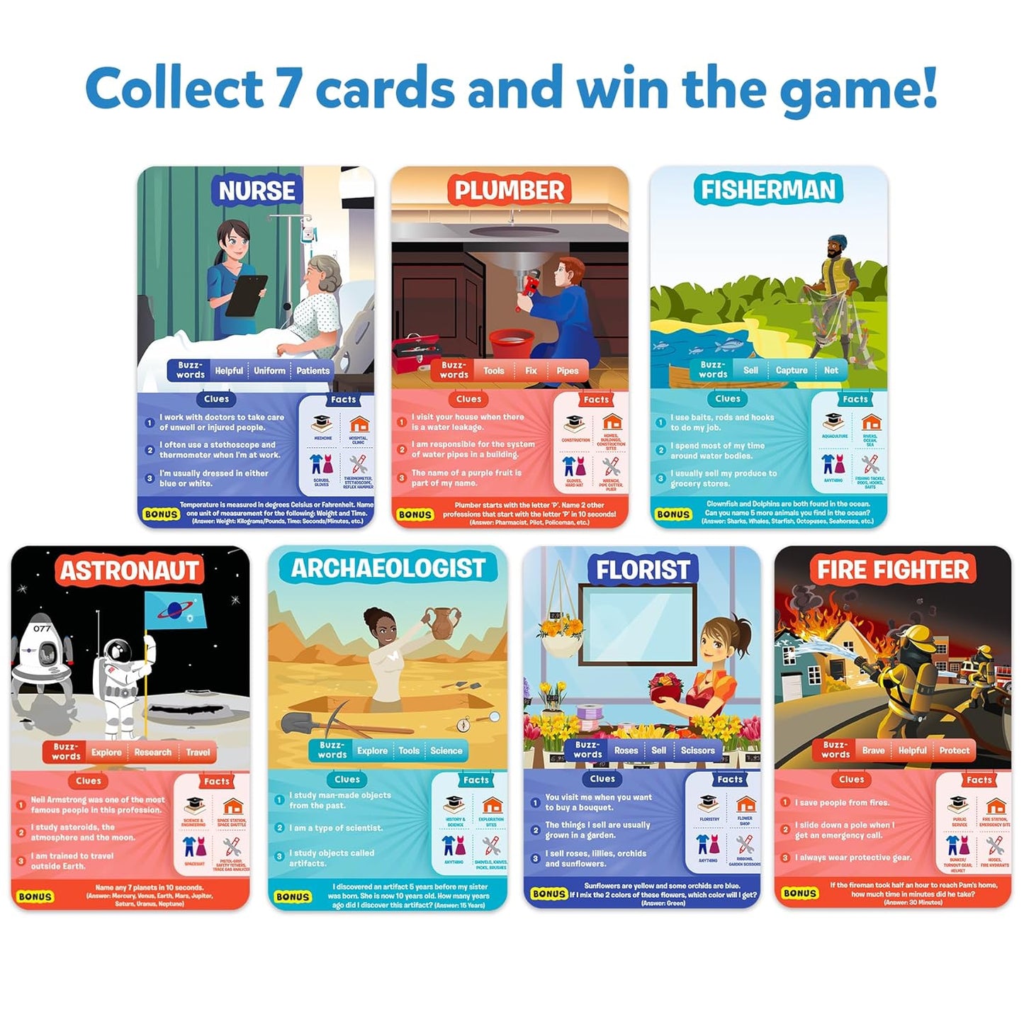 Arjoos | Skillmatics Card Game - Guess in 10 Inspiring Professions, Perfect for Boys, Girls, Kids, and Families