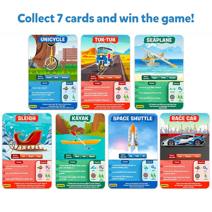 Arjoos | Skillmatics Card Game - Guess in 10 Things That Go, Perfect for Boys, Girls, Kids, and Families