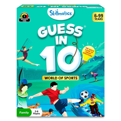 Arjoos | Skillmatics Card Game - Guess in 10  world of Sports, Perfect for Boys, Girls, Kids, and Families