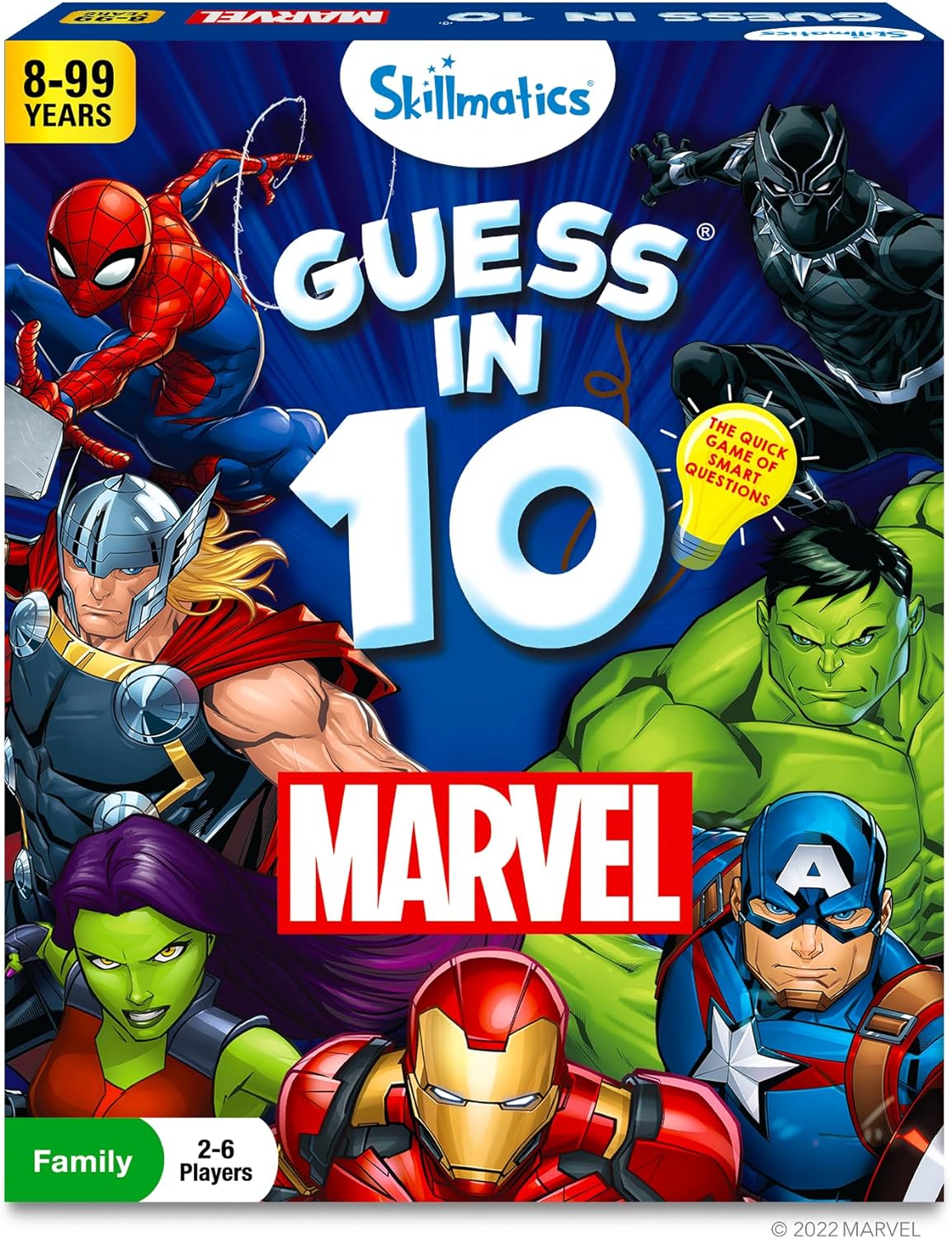 Arjoos | Skillmatics - Guess in 10 Marvel | collectible Card Game | Perfect Gift For Teens , Adults & Family Fun Board Games | (Ages 8+)