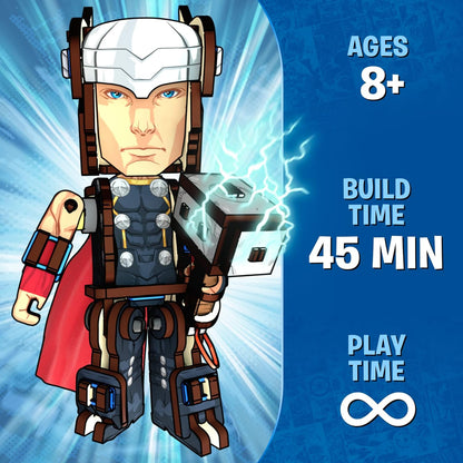 Arjoos | Skillmatics Buildables Marvel Stem Building Block Toy - Thor | STEM construction toys | Gifts for Boys & Girls - Ages ( 8+ yrs )