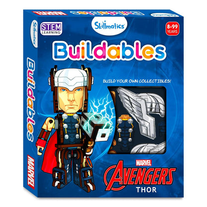 Arjoos | Skillmatics Buildables Marvel Stem Building Block Toy - Thor | STEM construction toys | Gifts for Boys & Girls - Ages ( 8+ yrs )