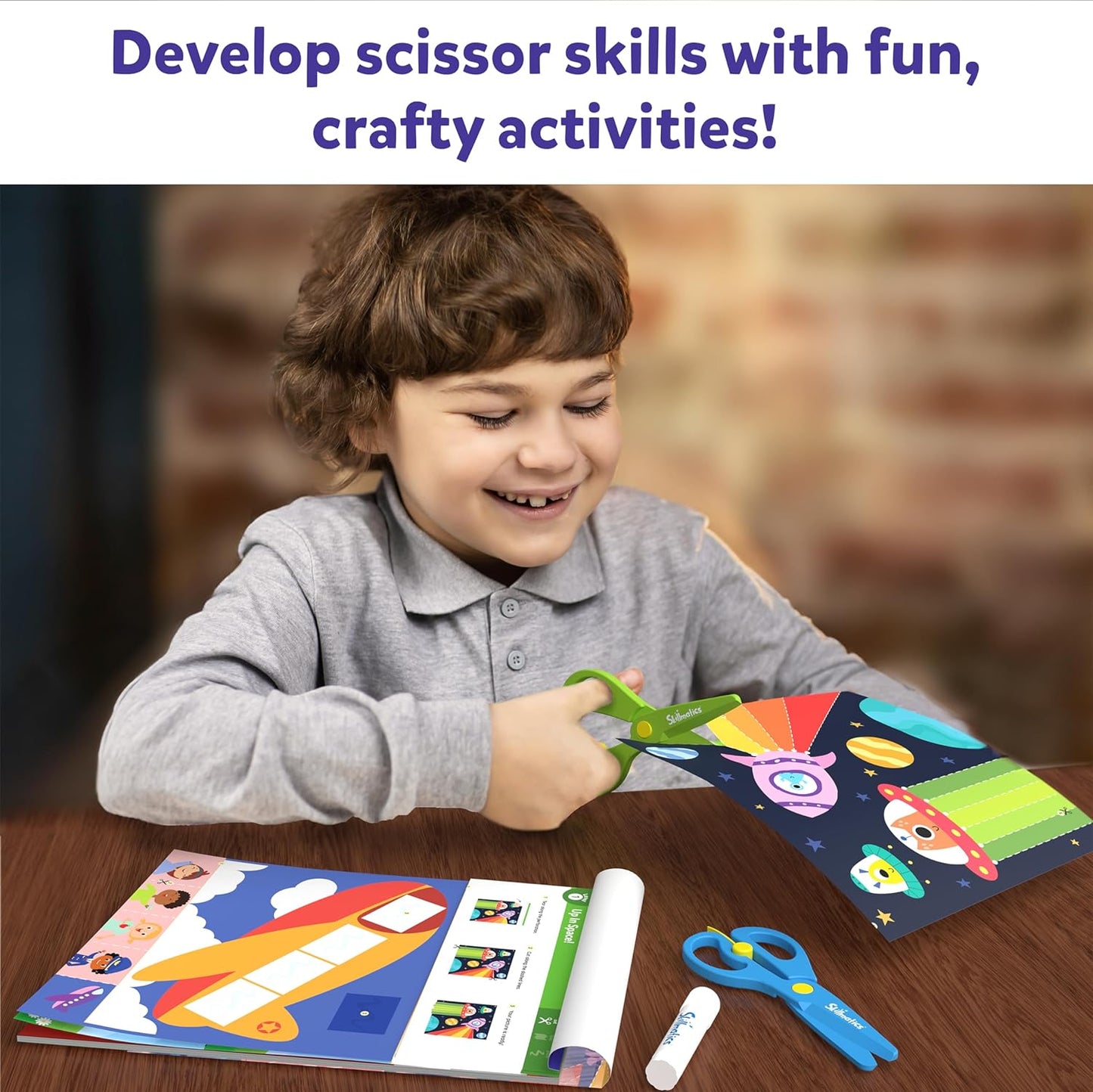 Arjoos | Skillmatics Art & Craft Kit - Snip, Snip Practice Scissor Skills | Craft Kits & Supplies | Gifts for Toddlers , Girls & Boys (ages 3-9)