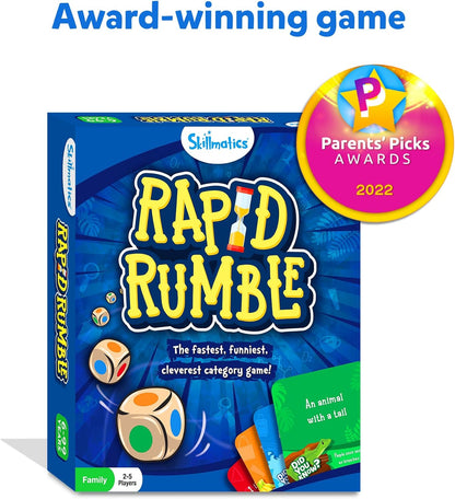 Arjoos | Skillmatics Board Game Rapid Rumble | Fun for Family Game Night |  Educational Toy , Card Game for Kids  | Gifts for Boys & Girls (age 6+ )