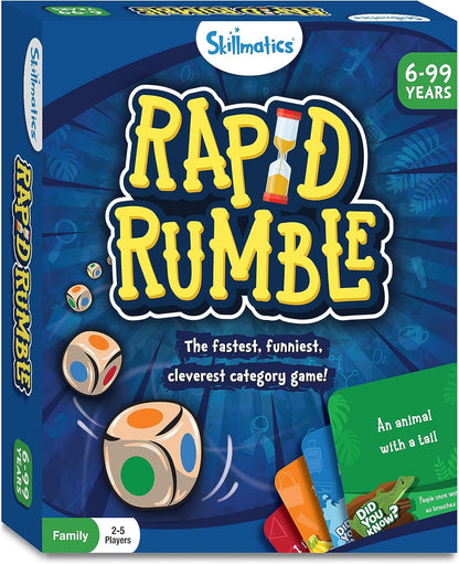 Arjoos | Skillmatics Board Game Rapid Rumble | Fun for Family Game Night |  Educational Toy , Card Game for Kids  | Gifts for Boys & Girls (age 6+ )