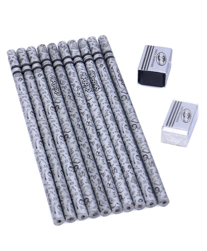 Arjoos\Skoodle Paper Pencils - Silver