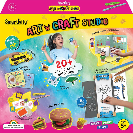 Arjoos | Smartivity 20 In 1 Art And Craft Kit | 5-8 years