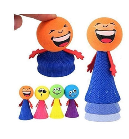 Arjoos | Smiley Emoji Jump Toy (Pack of 10),Multi Color