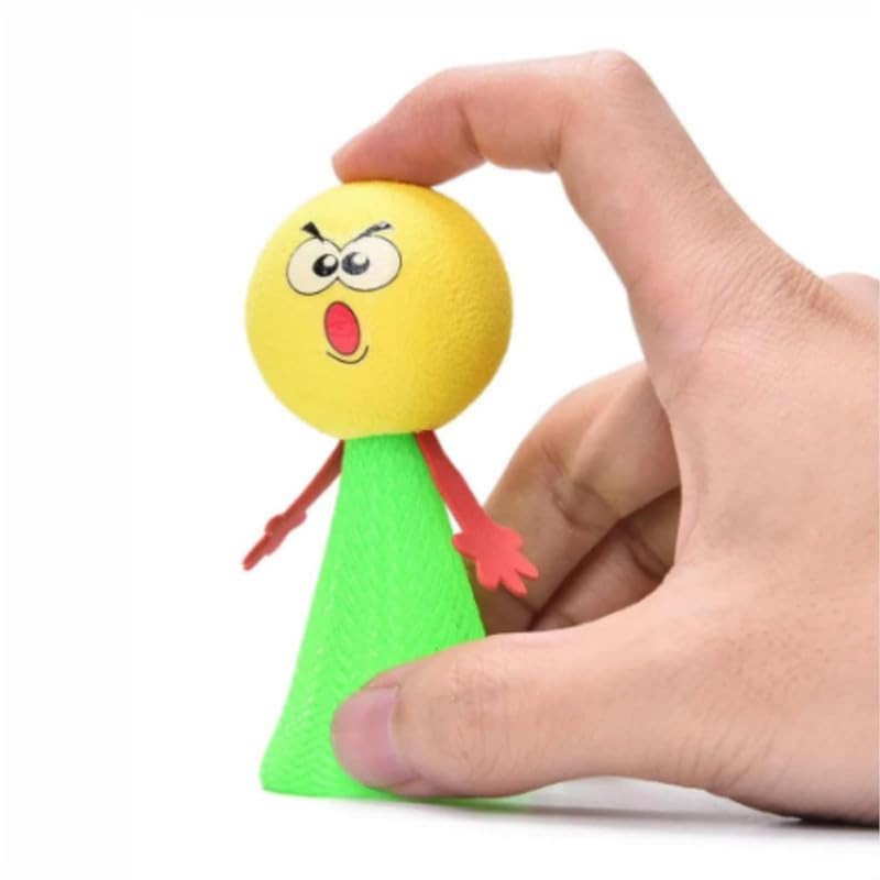 Arjoos | Smiley Emoji Jump Toy (Pack of 10),Multi Color