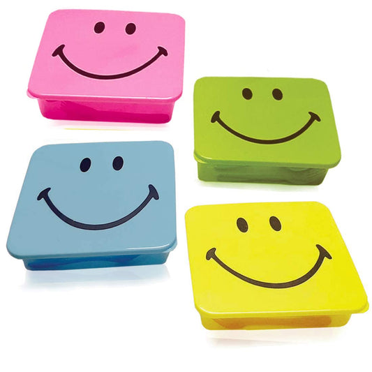 Arjoos\Smiley Lunch Box for Kids- 3 Compartments /Return Gifts