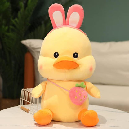 Arjoos  |  Strawberry Duck Plush Toy - 55 cm (Yellow)