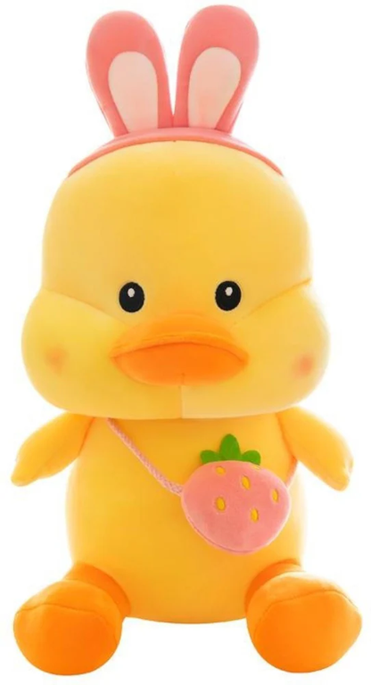 Arjoos  |  Strawberry Duck Plush Toy - 55 cm (Yellow)