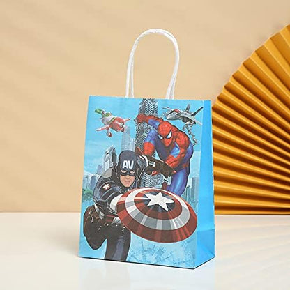 Arjoos | Super Hero & Spider Man Birthday Party Gift Goody Bags (pack Of 12)