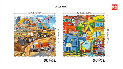 Arjoos  |  Unik Play Go Crazy Jigsaw Puzzle for Kids and Adults  - 90 Pcs