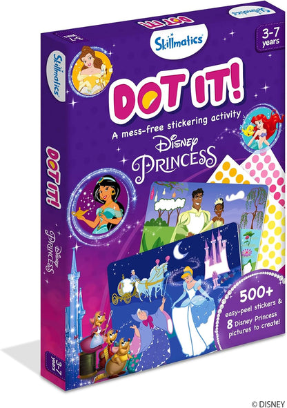 Arjoos | Skillmatics Dot it!: Disney Princesses | No mess sticker art for kids , DIY Activity | Gifts for Girls & Boys - Ages 3+ years