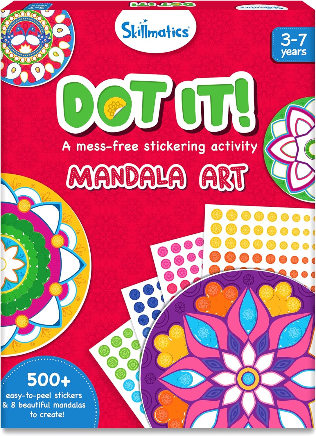 Arjoos | Skillmatics Dot it!: Mandala Art | No mess sticker art for kids , Art Activity  | Gifts for Boys & Girls - Ages ( 3 -7 yrs )