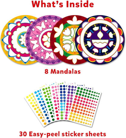 Arjoos | Skillmatics Dot it!: Mandala Art | No mess sticker art for kids , Art Activity  | Gifts for Boys & Girls - Ages ( 3 -7 yrs )