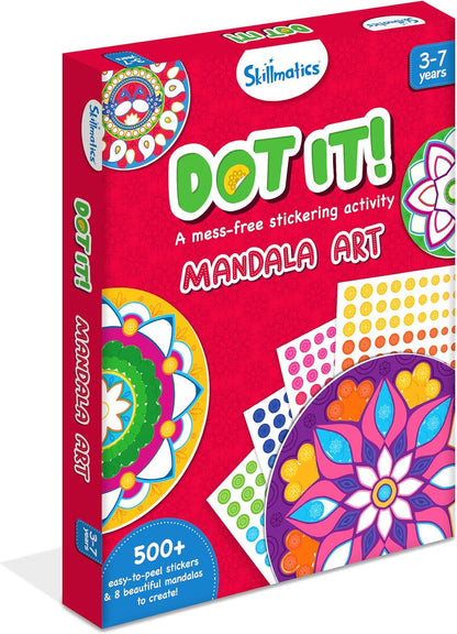 Arjoos | Skillmatics Dot it!: Mandala Art | No mess sticker art for kids , Art Activity  | Gifts for Boys & Girls - Ages ( 3 -7 yrs )